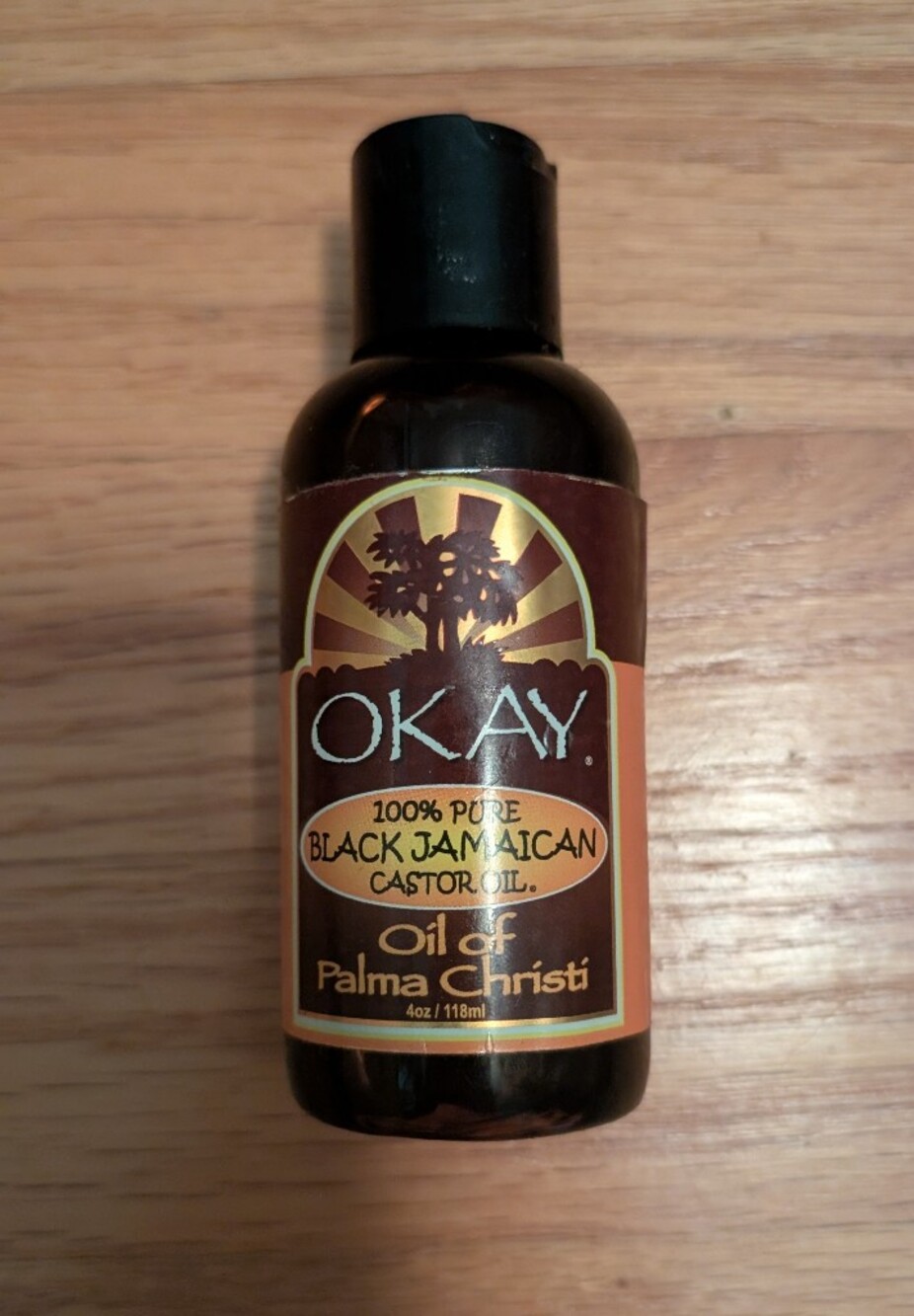 OKAY 100% Pure Black Jamaican Castor Oil - 4oz